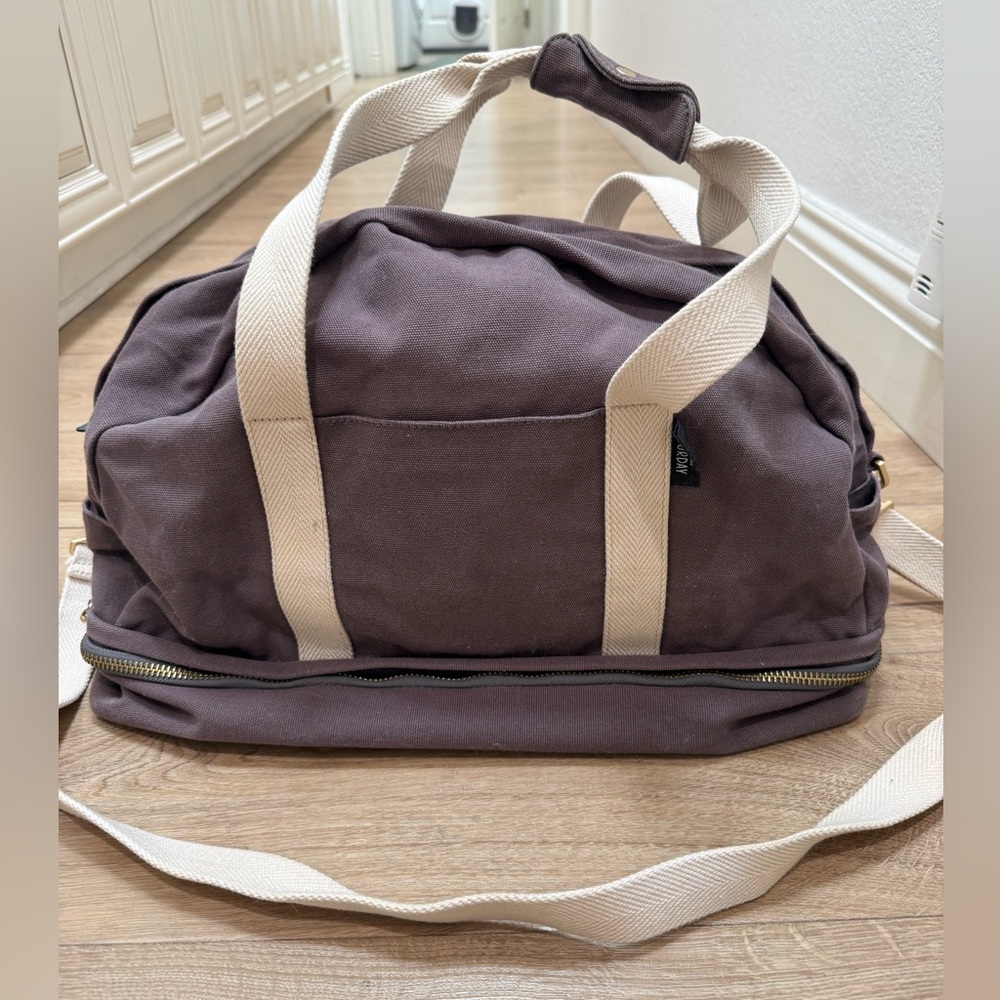 Kate Spade Saturday Canvas Weekender Large Duffle Travel Bag